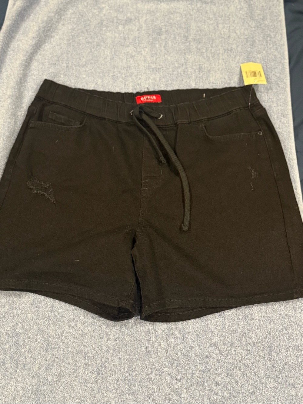 Guess Women's Black Athletic Drawstring Shorts